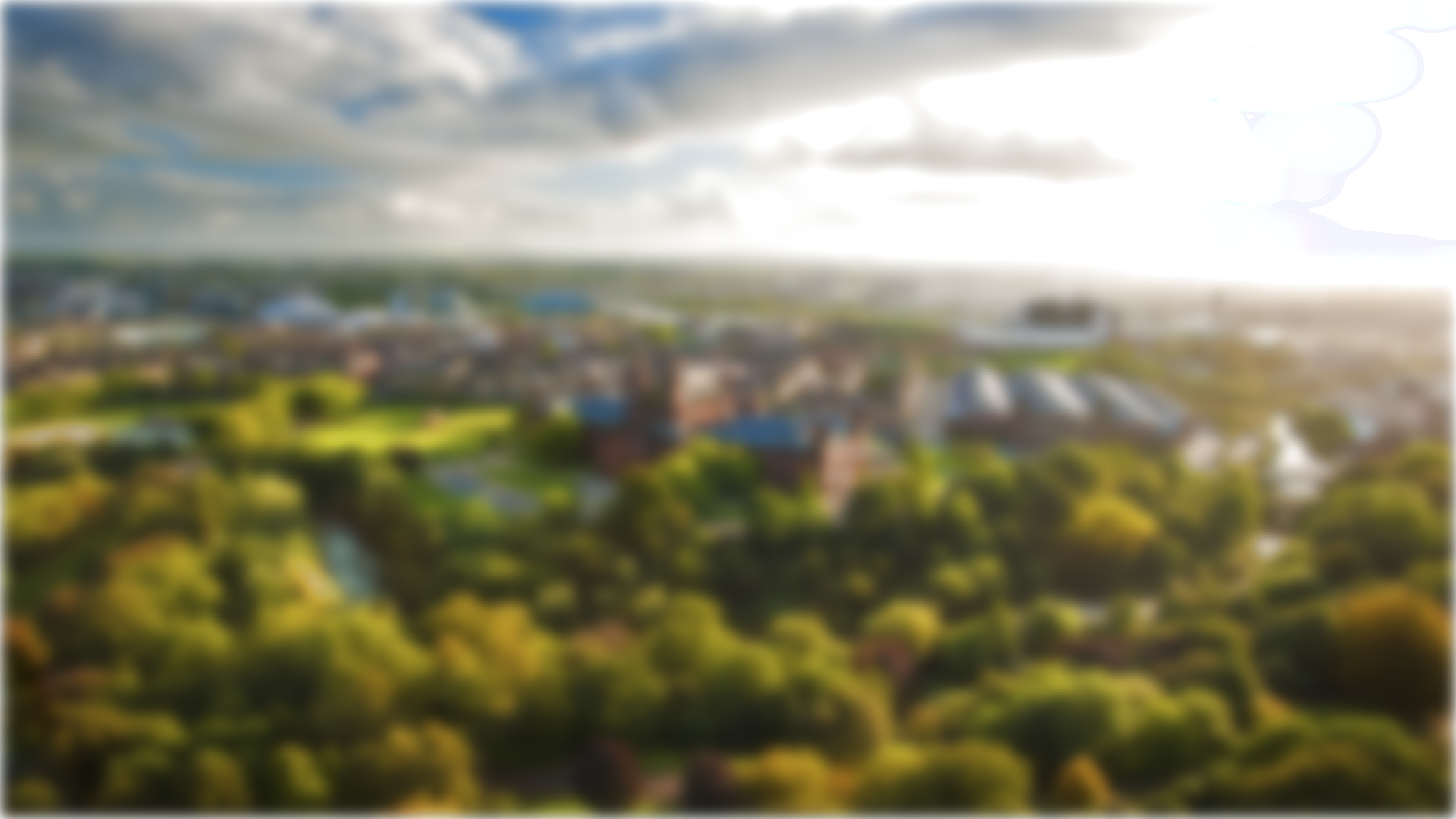 Kelvingrove park aerial looking south