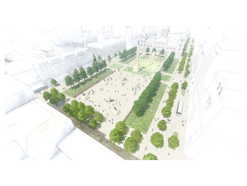 Sketch of redesigned George Square