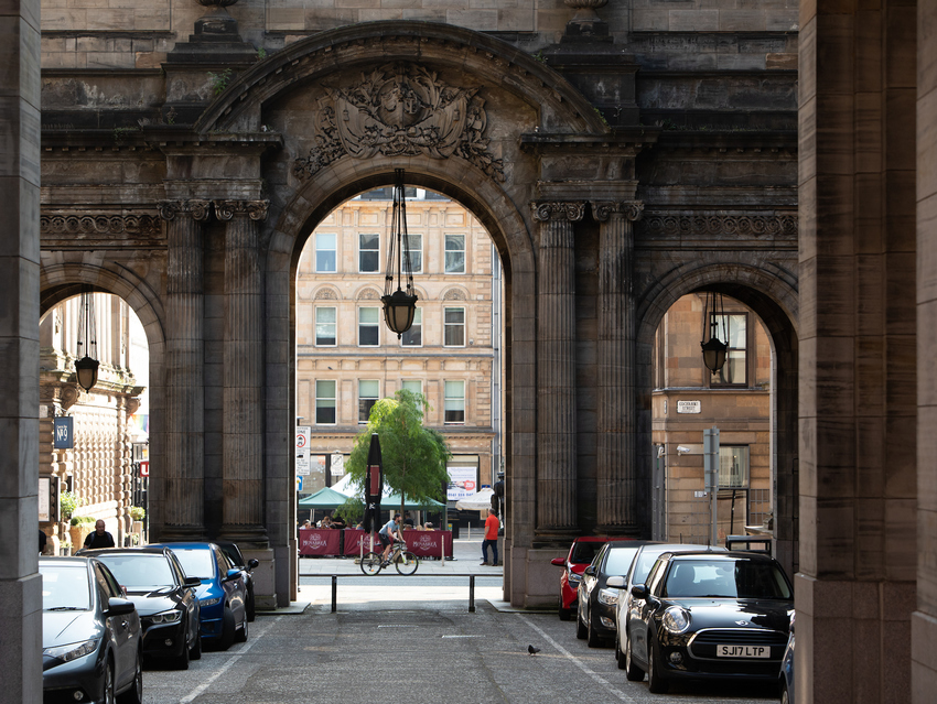 The Arches leading through John St