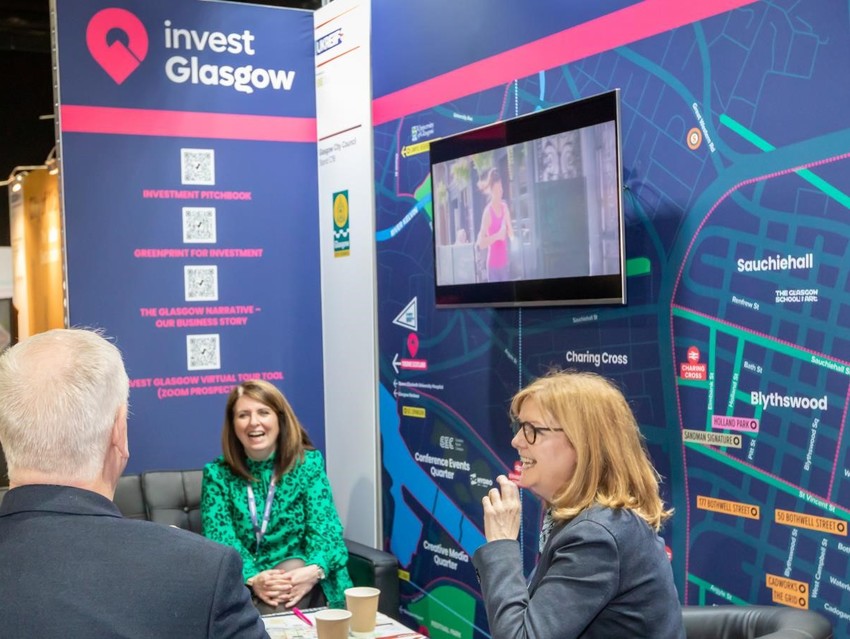 The Glasgow stand at UKREiiF 2022