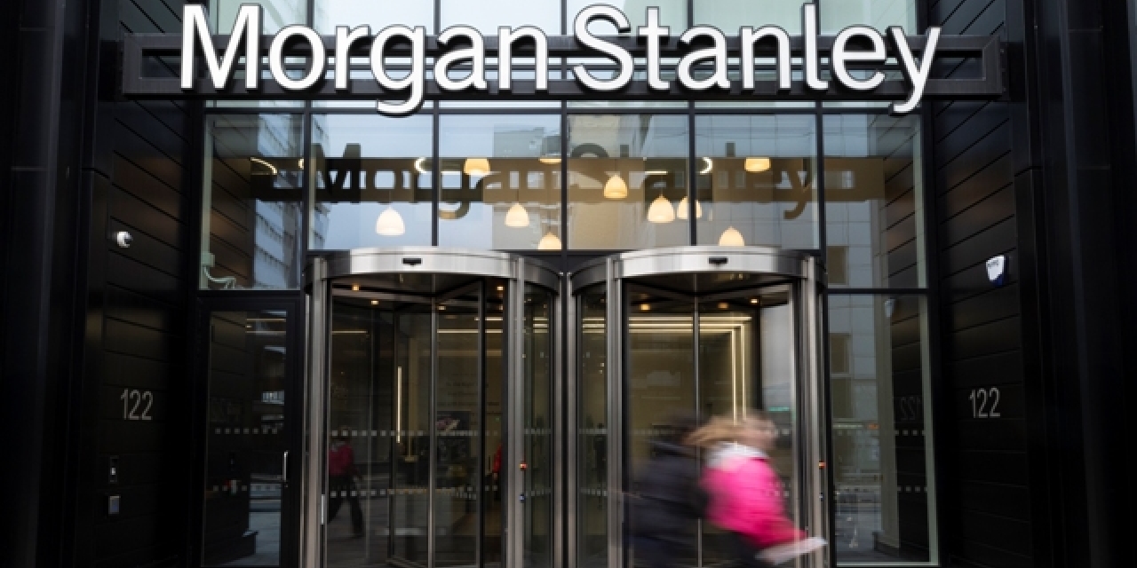 The entrance to Morgan Stanley's Glasgow HQ