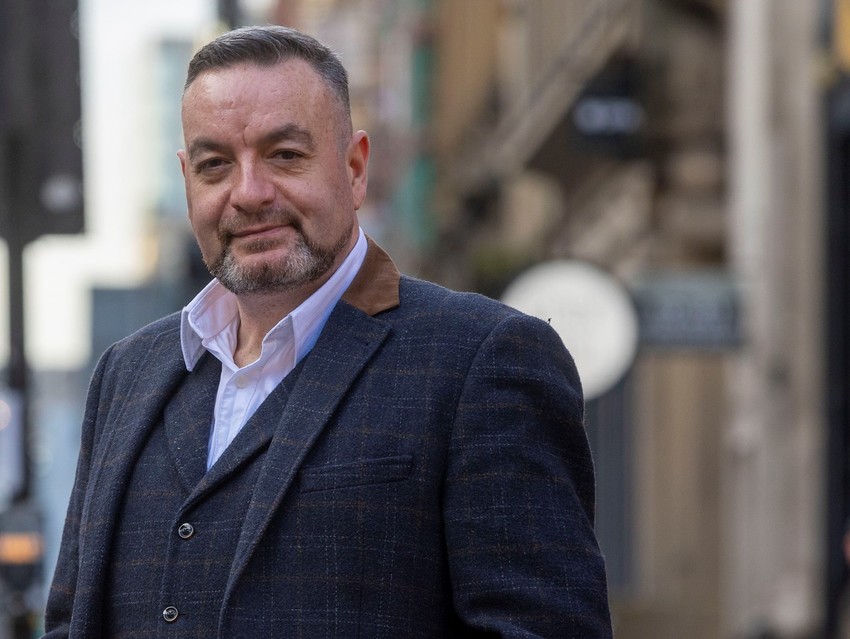 Duncan Girvan outside the new TransACT location in Glasgow