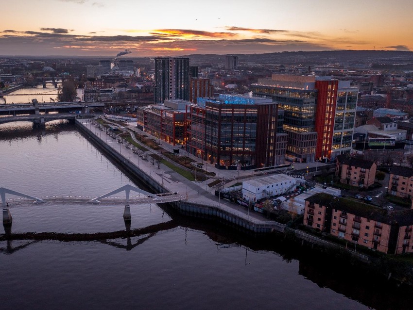 Barclays new Glasgow campus sits alongside the River Clyde.