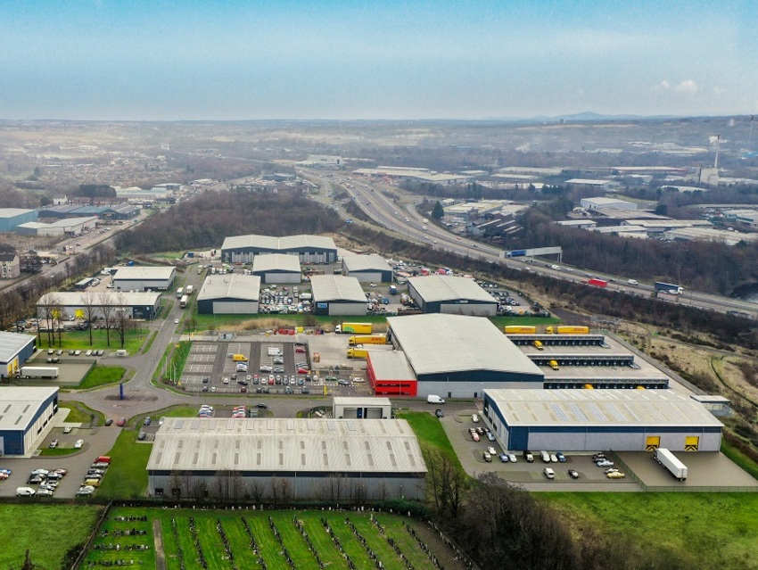 Aerial view of Clyde Gateway.