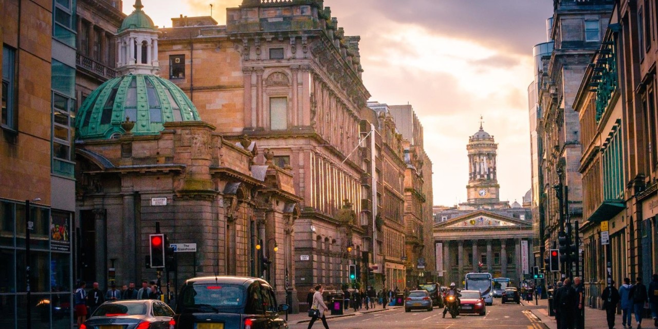 Looking west up Ingram Street to the GOMA