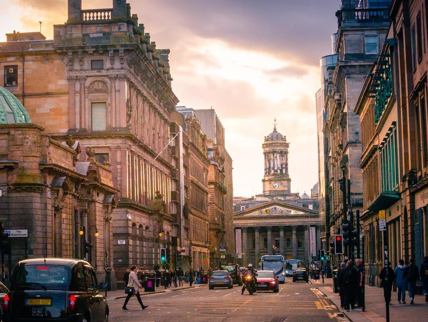 Looking west up Ingram Street to the GOMA