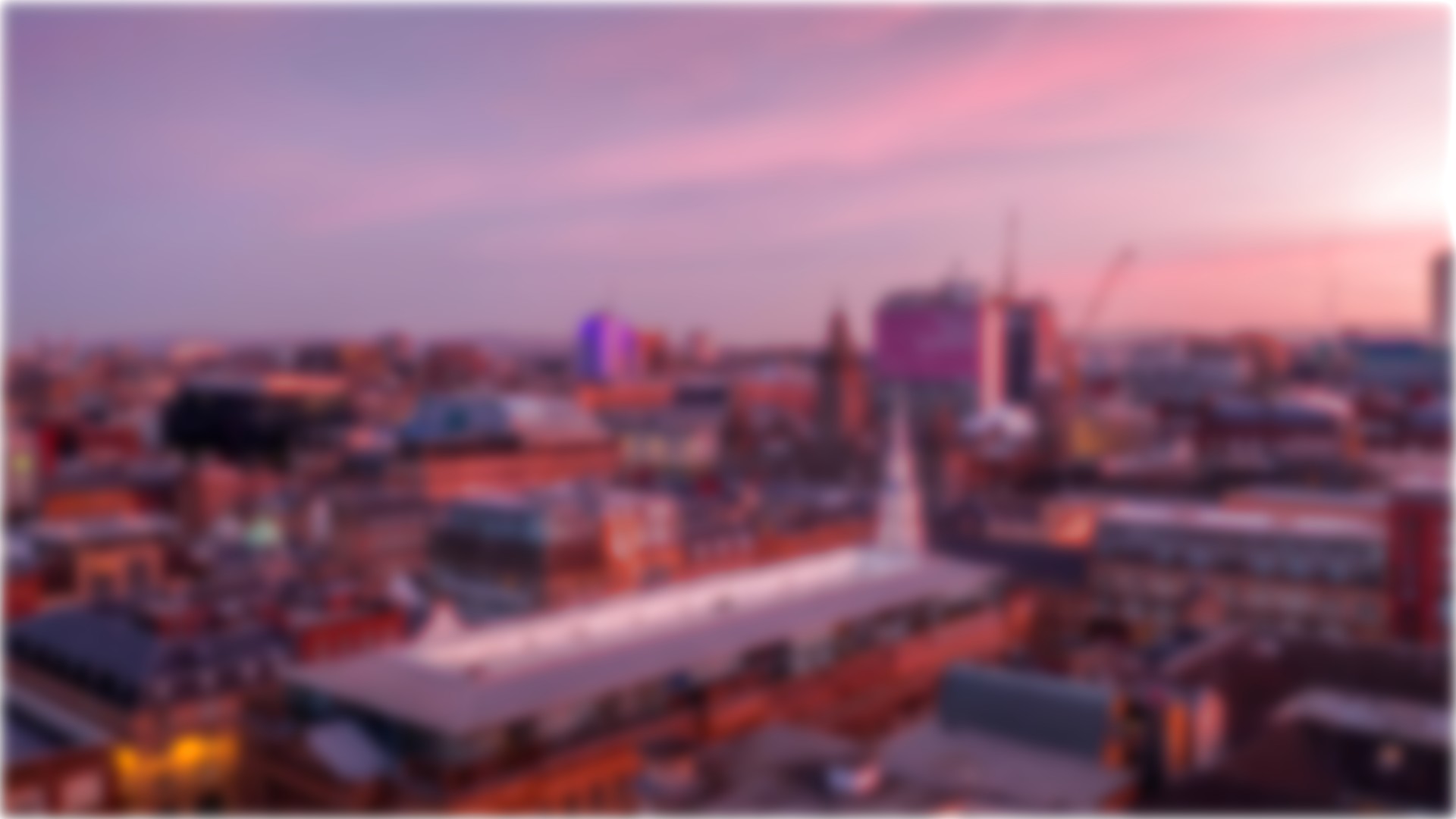 Glasgow's Merchant City skyline at dawn