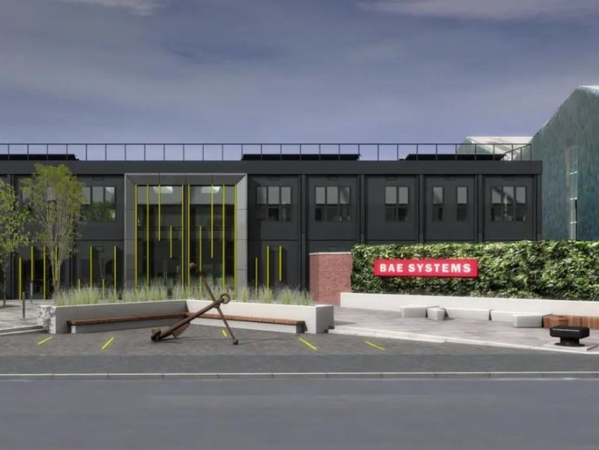 Artist's impression of the new Applied Shipbuilding Academy at BAE Systems’ Scotstoun shipyard