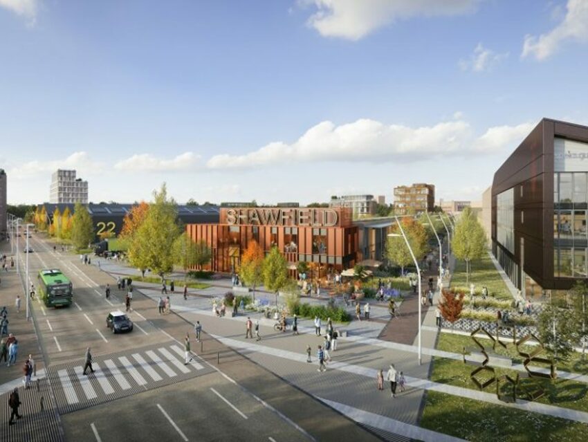 An artist's impression of the new development at Clyde Gateway