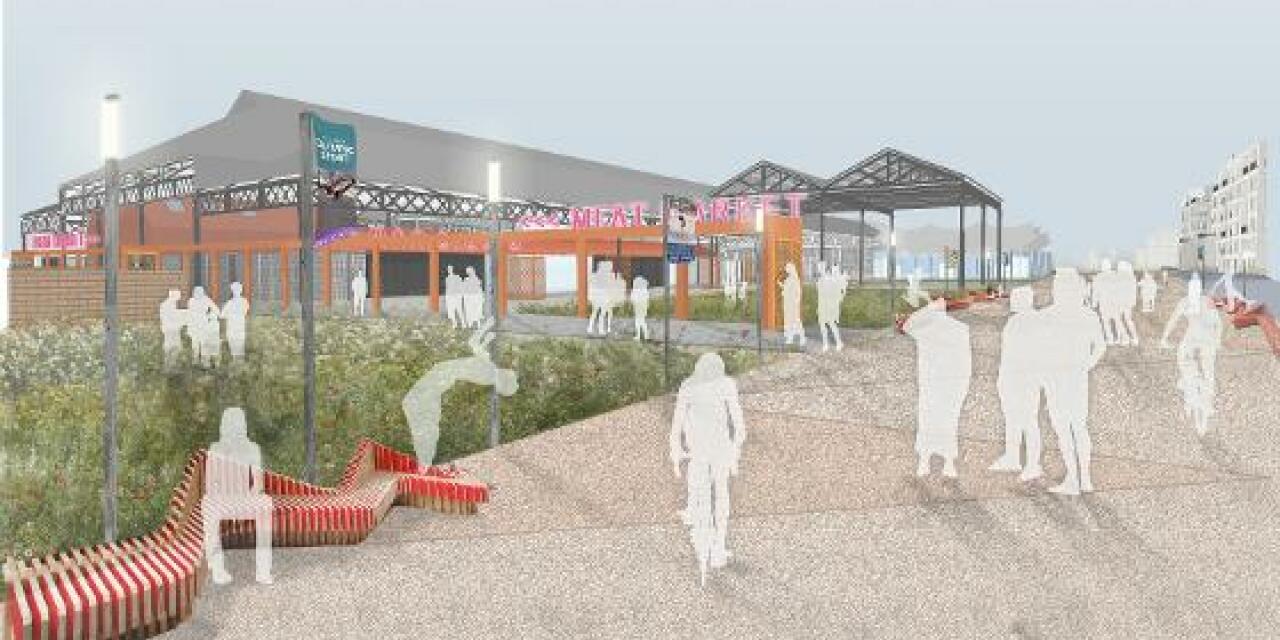 Meat Market visualisation - Bellgrove entrance