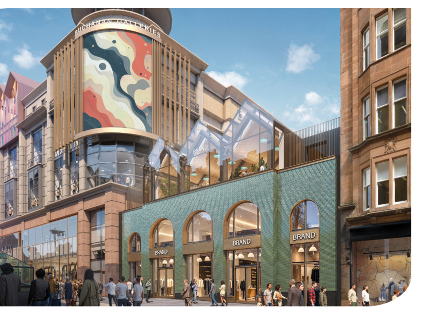 Architect's impression of the revamped Buchanan Galleries
