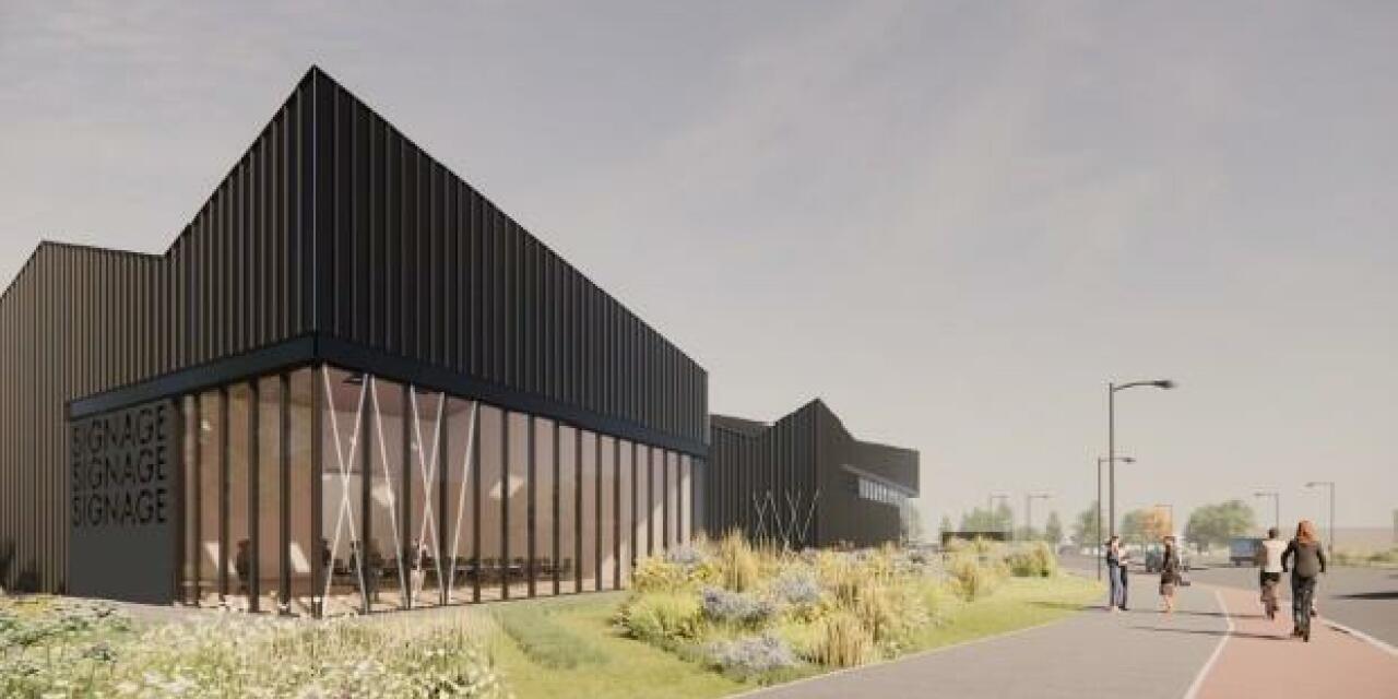 Artist's impression of the new commercial space in Dalmarnock