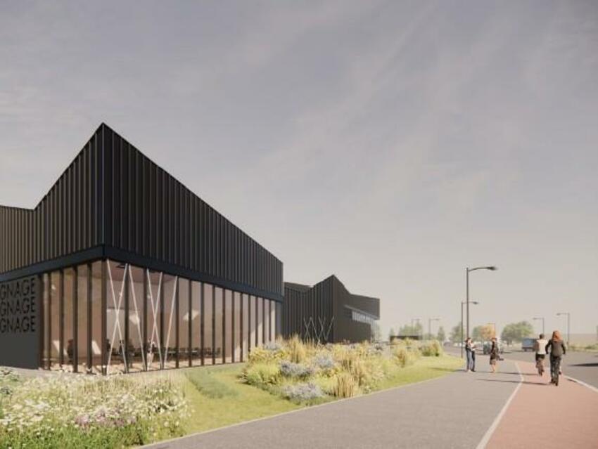 Artist's impression of the new commercial space in Dalmarnock