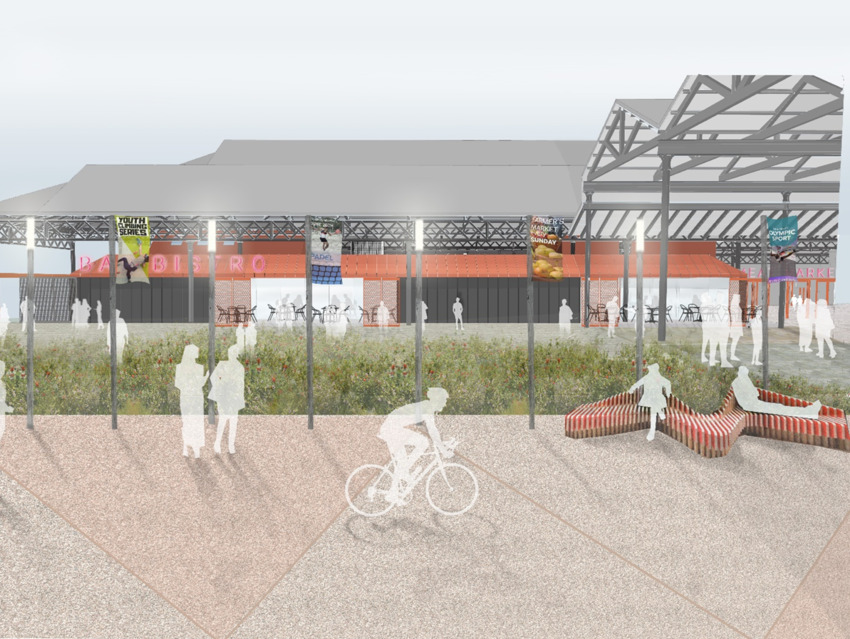 Artists Impression of the Meat Market site