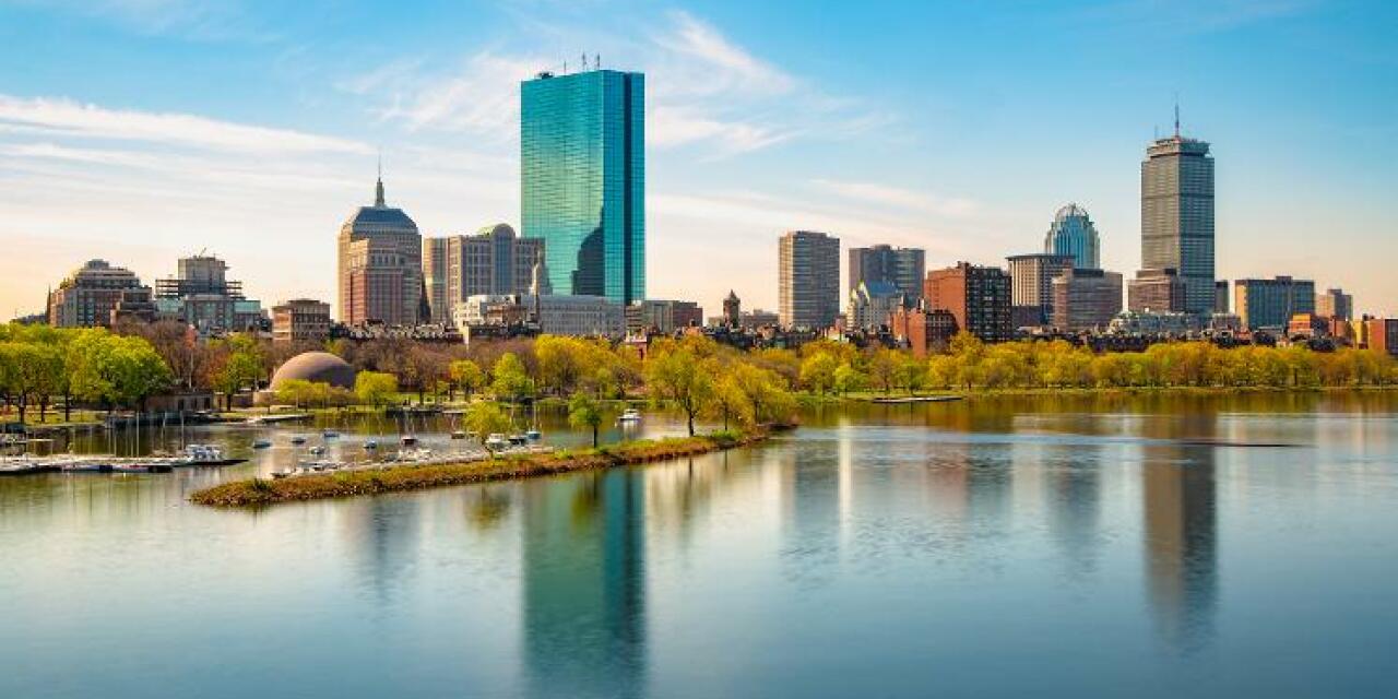 Boston skyline along the Charles River