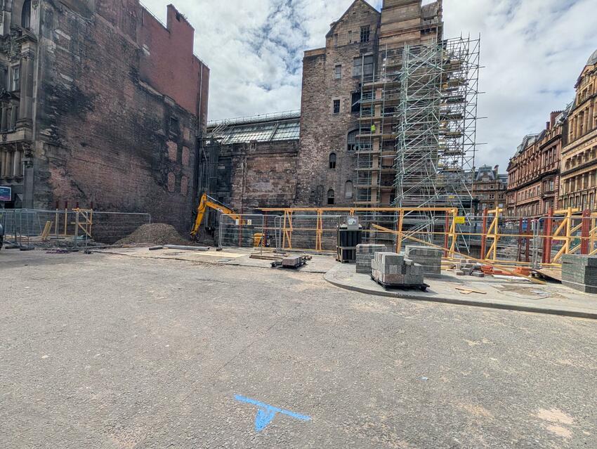Gap site at the corner of Union and Gordon Streets.