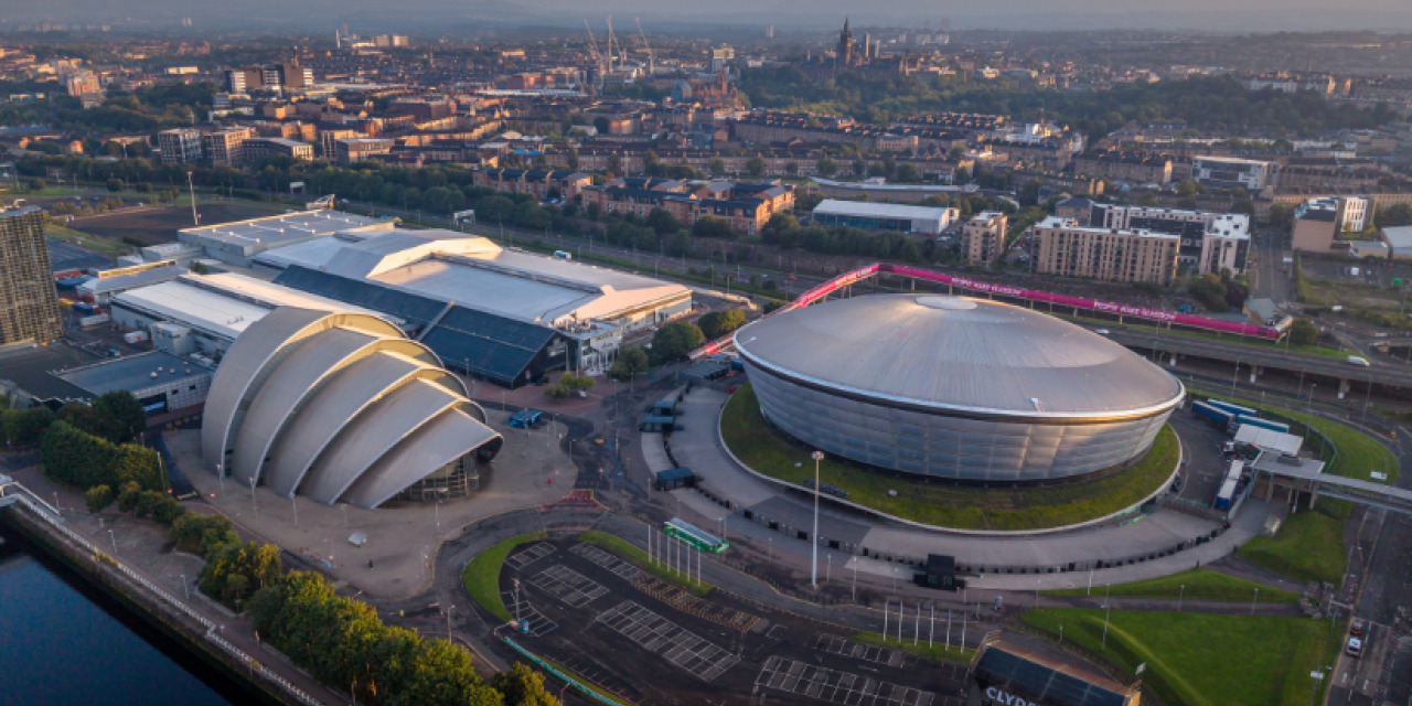 The Scottish Exhibition Campus (SEC) in Glasgow which was a Commonwealth Games sporting venue and hosted both the opening and closing ceremonies.